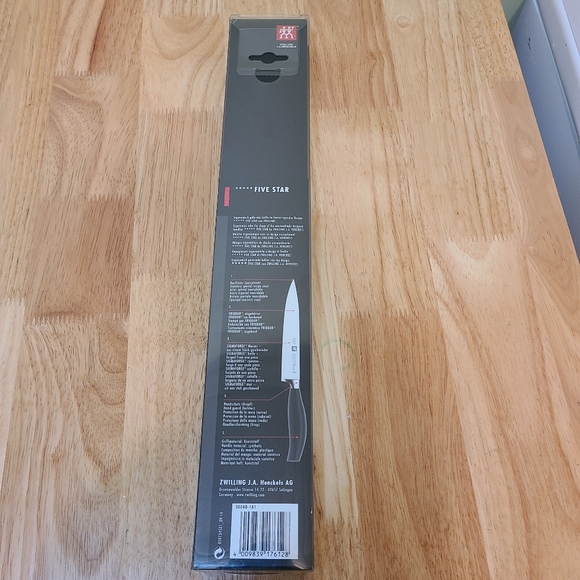 J.A. Henckels Five Star 7-Inch Hollow-Edge Santoku Knife - Picture 2 of 5